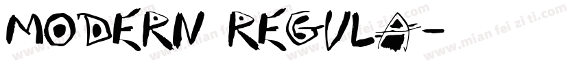 Modern Regula字体转换